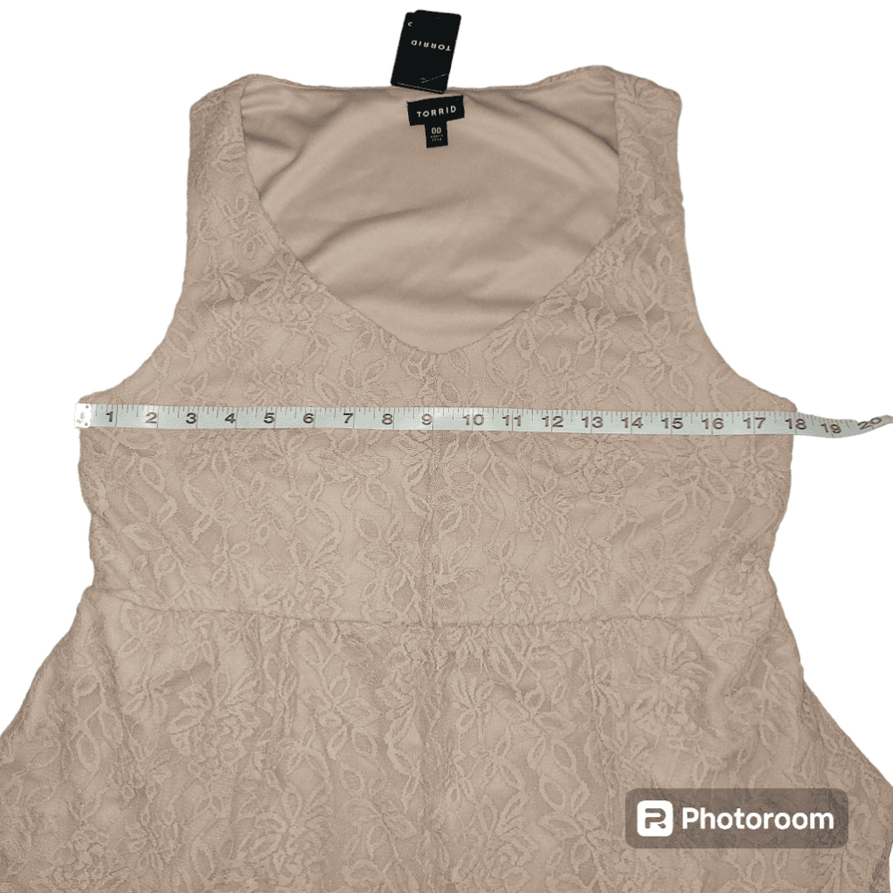 Women's Torrid Pink Lace Dress Size 00 - Picture 8 of 8